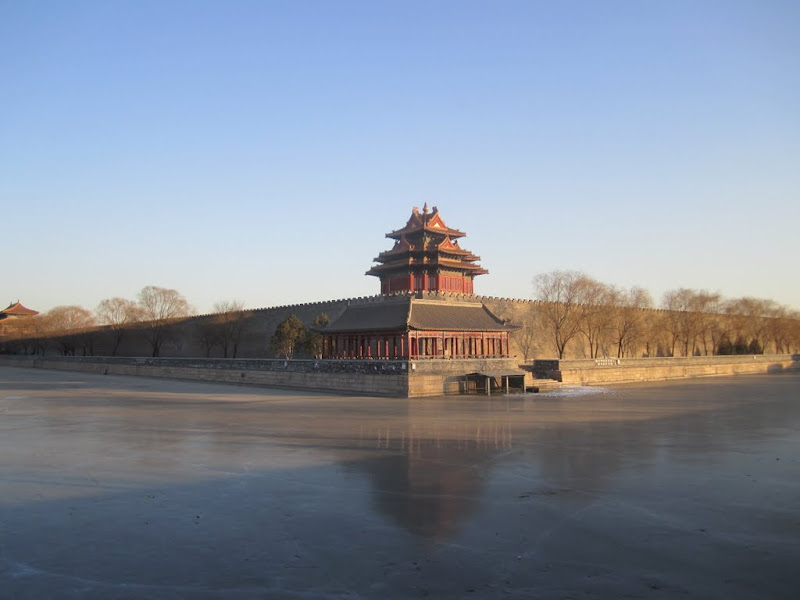 The northwest corner of the Forbidden City