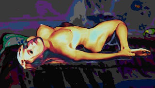 Original digital fine art Female - Jess Female Nude Reclining