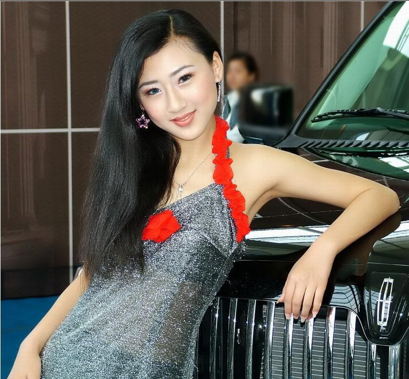 Cute Asian Girl On Car Show Collection Pictures ~ Girl And Car