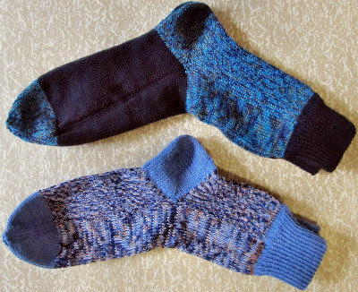 Socken aus Sockenwollresten
