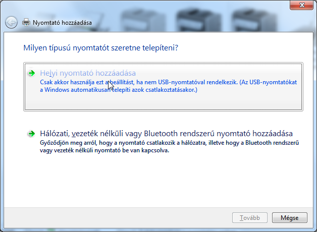 és működik: Windows XP-n megosztott vagy hálózati nyomtató telepítése  Windows 7-re (ha máshogy nem megy)