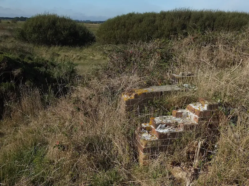 Part of wall to the old Minsmere cottages