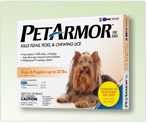  Petarmor for Dogs and Puppies up to 22 lbs. 3 pipettes