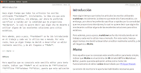Edición de textos minimalista con MoMe en Ubuntu Trusty Tahr