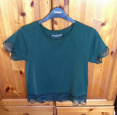 Topshop cropped t shirt