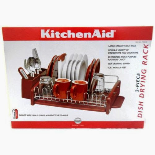  Kitchenaid 3 Piece Dish Drying Rack - Red