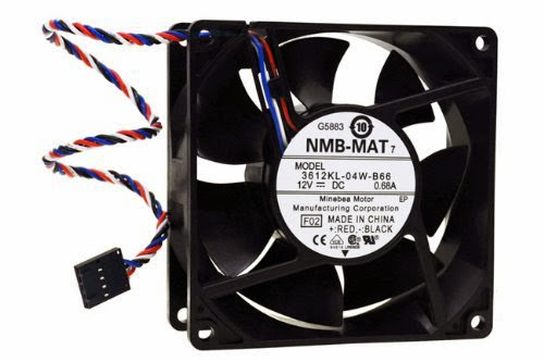  Dell NMB 3612KL-04W-B66 5-pin, 4-wire Fan