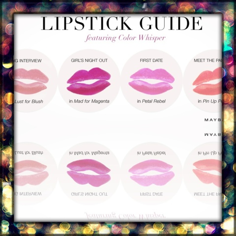 The Shaggy Palm Tree: Maybelline lipstick guide