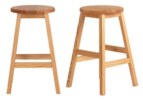 Handcrafted Barstools From Erik Organic Simple Barstool