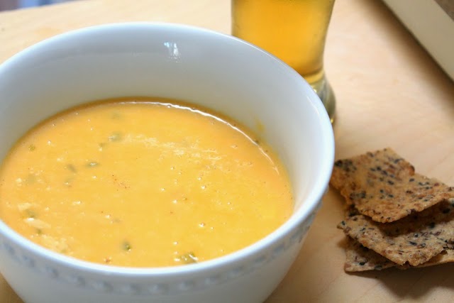 Dairy-Free Nacho Cheese Dip Made with Almond Milk from dontmissdairy.com