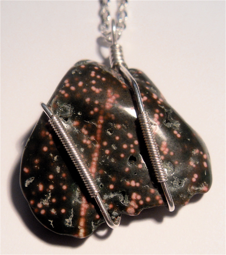 Accented Elements: Wire Wrapped Stone Pendants