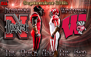 Nebraska Vs Wisconsin The Quick And The Red wallpaper