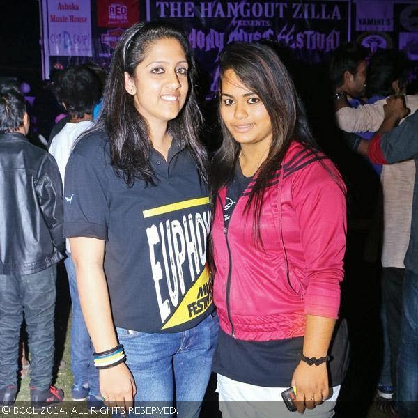 Kunika and Aashiat the Euphony Music Festival held at a city garden in Indore.