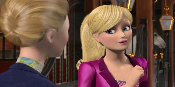 Screen Shot Of Hollywood Movie Barbie & Her Sisters in a Pony Tale (2013) In Hindi English Full Movie Free Download And Watch Online at Alldownloads4u.Com