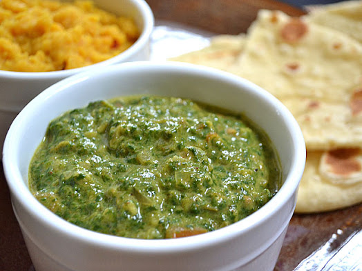 indian style creamed spinach