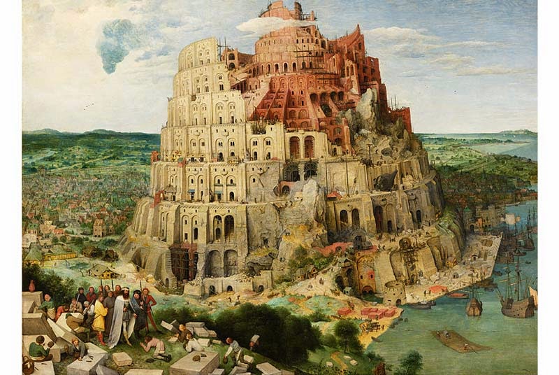 Tác phẩm "Tháp Babel" của Pieter Bruegel năm 1563