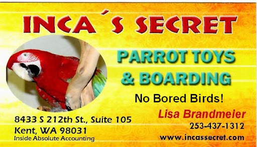 Inca's Secret Parrot & Bird Toys/Boarding logo
