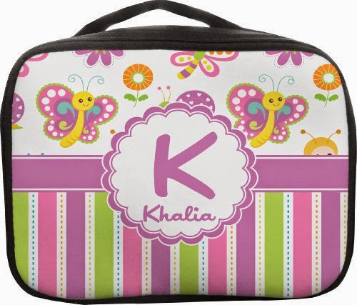  Butterflies  &  Stripes Insulated Lunch Bag