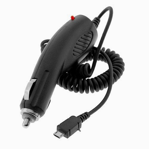 BIRUGEAR Black Micro-USB Car Charger for FLO TV Personal Television PTV 350