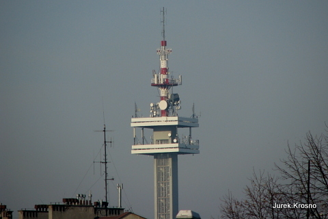 Wieża nadawcza Rzeszowskiego Ośrodka TV.