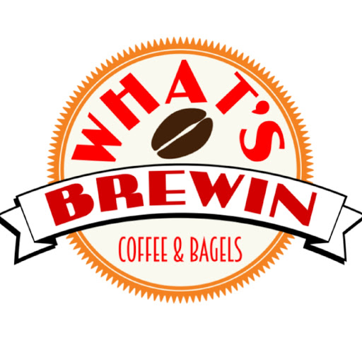 What's Brewin Cafe logo