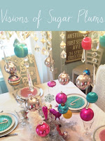 Visions of sugar plums tablescape