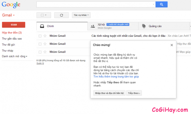 đăng nhập gmail