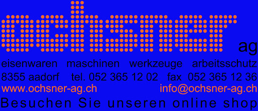 Ochsner AG, Eisenwaren Maschinen Werkzeuge Arbeitsschutz logo