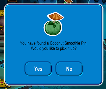 Club Penguin: Coconut Smoothie Pin