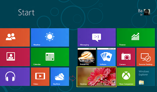 Đặt biểu tượng Computer trên Desktop Windows 8