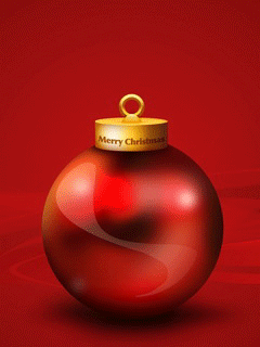 Crvena Božićna čestitka download besplatne animacije za mobitele