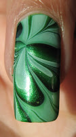 My Simple Little Pleasures: NOTD: Extreme Green Water Marble + Tutorial
