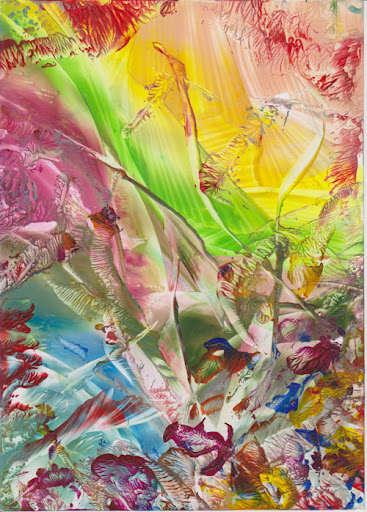 Rainbow Color Art by Sandra Illing - Original Encaustic Painting