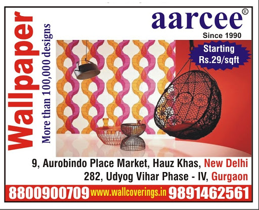 AARCEE, F-31, Aarcee Chowk, Hauz Khas, Opposite Telephone Exchange, Hauz Khas, New Delhi, Delhi 110016, India, Wallpaper_Shop, state DL