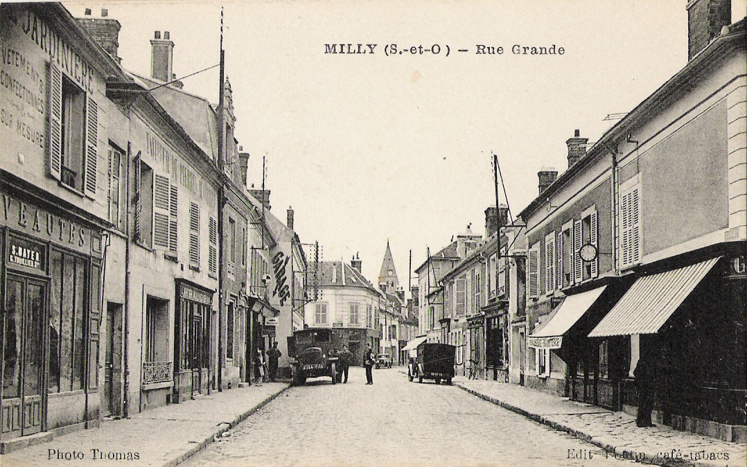 HISTOIRE DES COMMERCES DE MILLY-LA-FORET: N°50 - RUE GRANDE - CAISSE D' EPARGNE