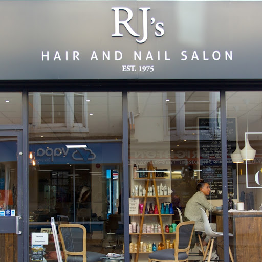 R J's Hair and Nail Salon logo