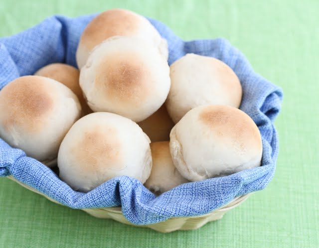 photo of a basket of Yeast Bread Rolls