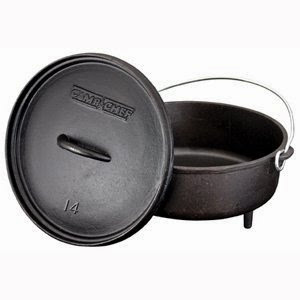  Camp Chef Cast Iron 8 Quart Classic Dutch Oven SDO-15