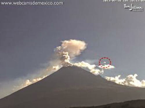 200 Meter Ufo Enters Volcano On Live Cam July 26 2013