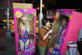 barbie and ken doll in boxes Halloween costumes