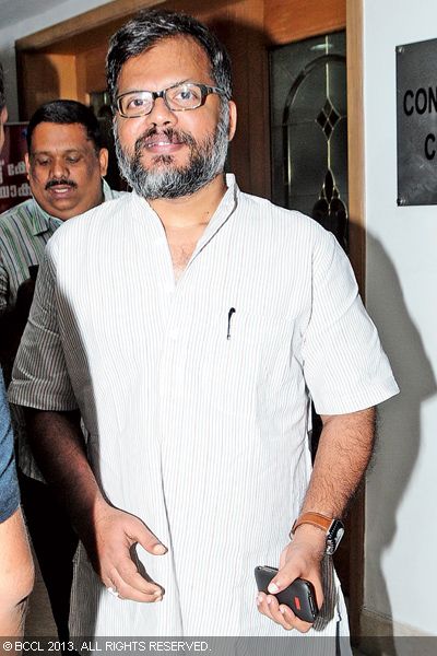 A K Sajan during an audio launch event held in Kochi.