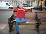 Chilling on one of the many park benches along the River Thames