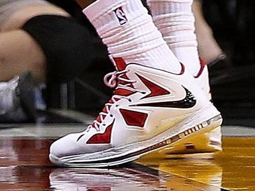 Detailed Look at New Nike LeBron X Miami Heat Home PE