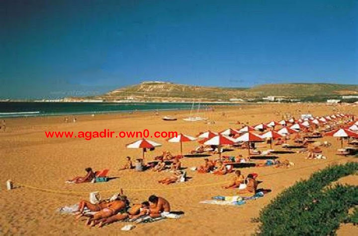 شاطئ اكادير قبل وبعد الزلزال سنة 1960 Gfh