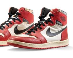 Michael Jordan wearing Nike Air Jordan sneakers