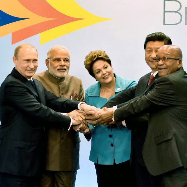  The leaders of Brazil, Russia, India, China and South Africa agreed to launch the institutions to finance infrastructure projects and head off future economic crises.
