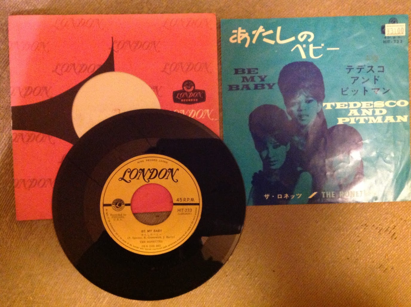 THE RONETTES / Be My Baby（日本盤）