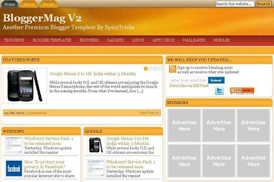 Template Magazine Blogspot 2012 Template Magazine Blogspot 2012