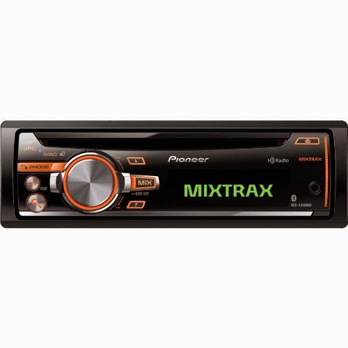 Pioneer DEHX8600BH CD Receiver with Full-Dot LCD Display, Mixtrax, Bluetooth and HD Radio Tuner