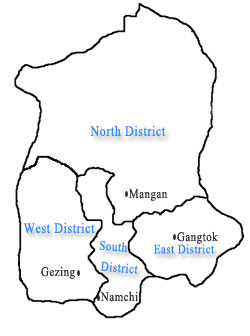 Indian States And Union Territory Map Sikkim Map And Districts List State Information